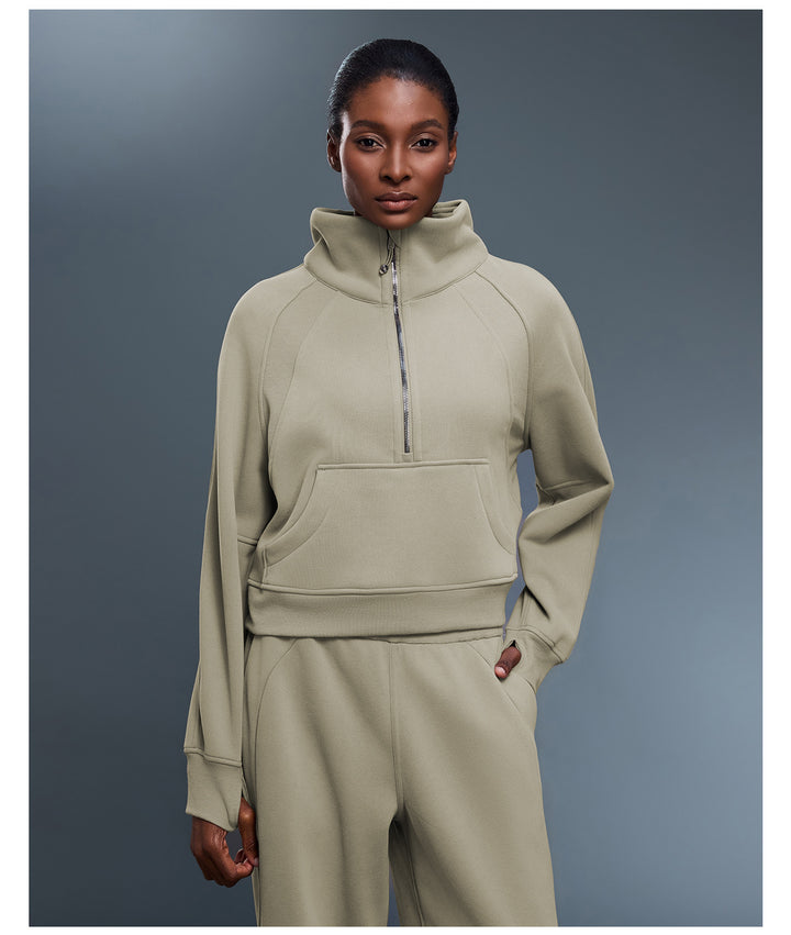 I am elegant half zip jacket