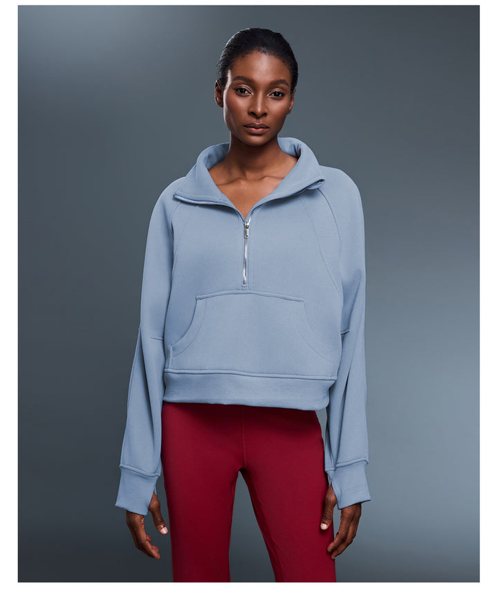 I am elegant half zip jacket