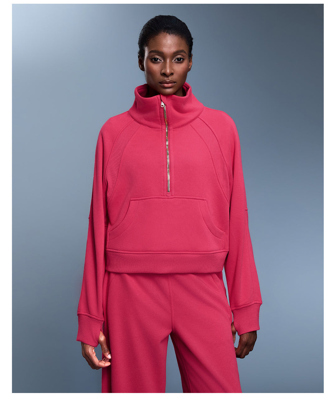 I am elegant half zip jacket