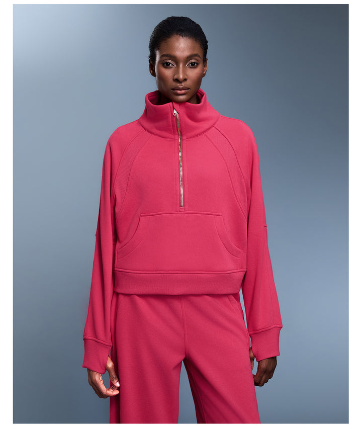 I am elegant half zip jacket