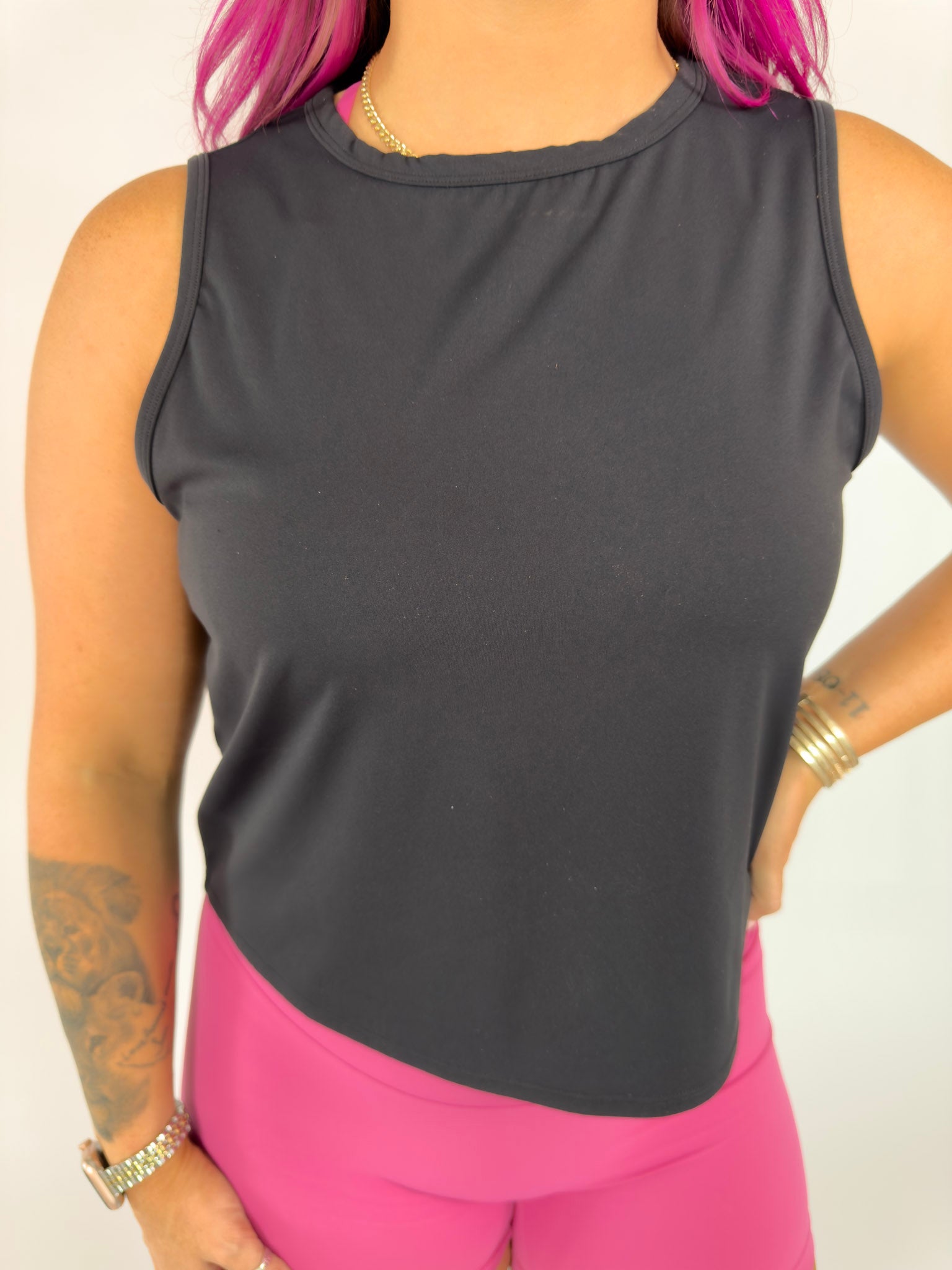 【RENEWAL】BAKUNE Ladies Faith-Based Workout Tank | I Am Resilient | Christian