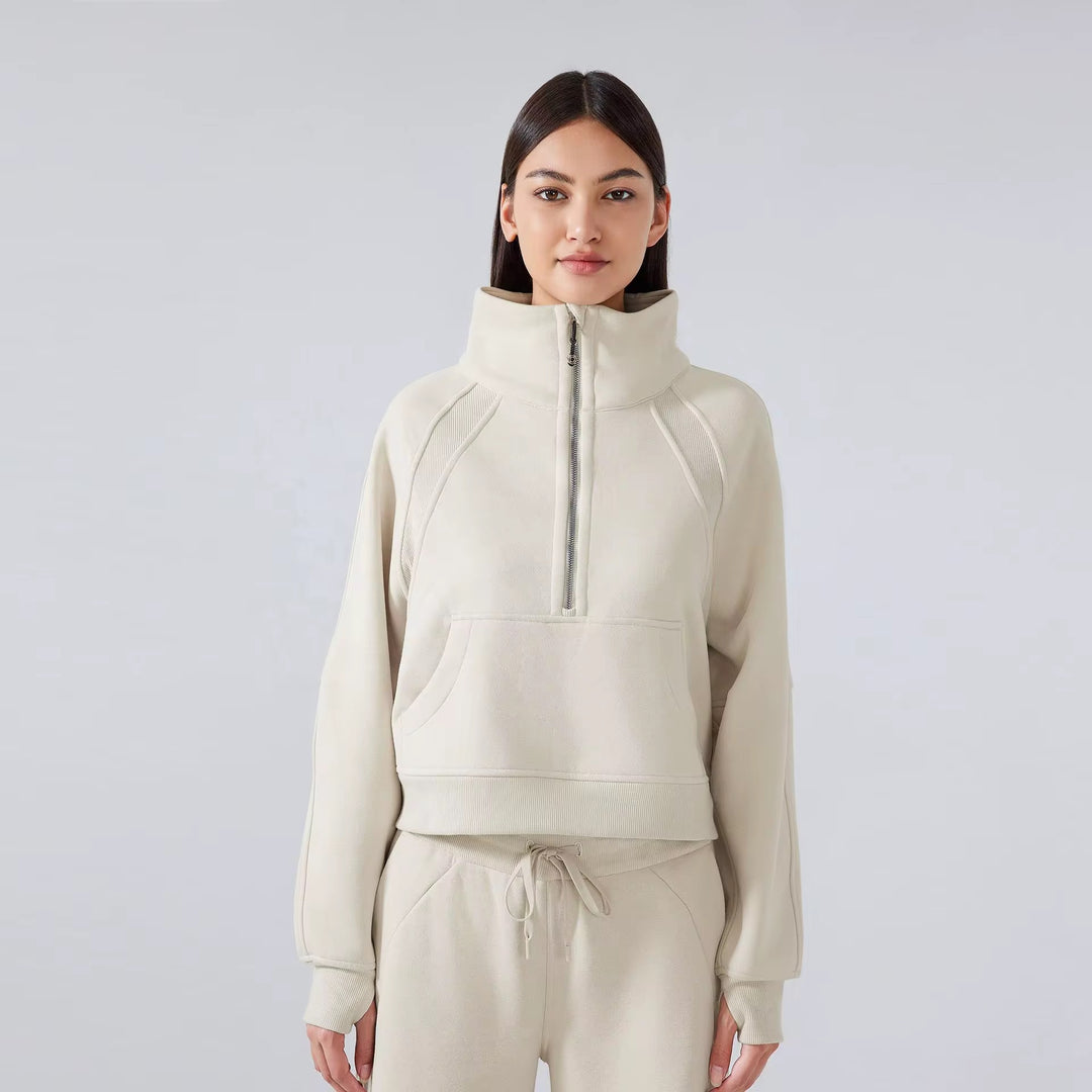 I am elegant half zip jacket