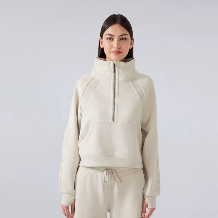 I am elegant half zip jacket