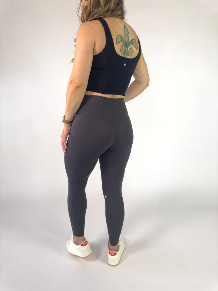 I Am a Force Leggings Graphite Grey | Faith Based Leggings for Women for women | Leggings