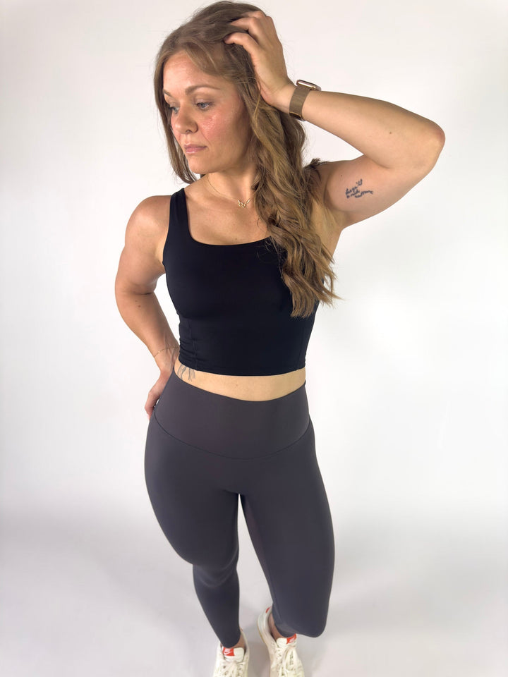 I Am a Force Leggings Graphite Grey | Faith Based Leggings for Women for women | Leggings