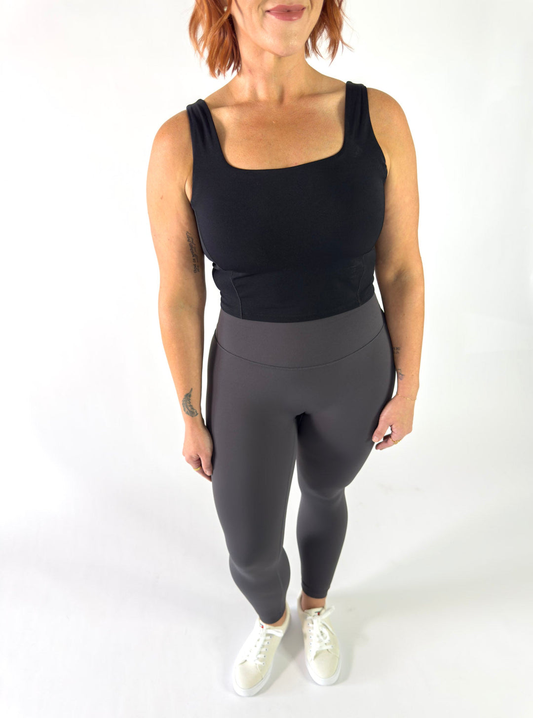 I Am a Force Leggings Graphite Grey | Faith Based Leggings for Women for women | Leggings