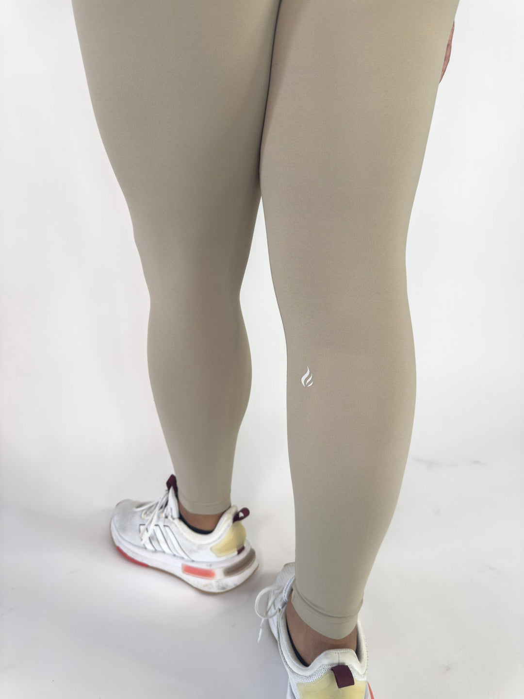 I Am a Force Leggings Stone Beige | Faith Based Leggings for Women for women | Leggings