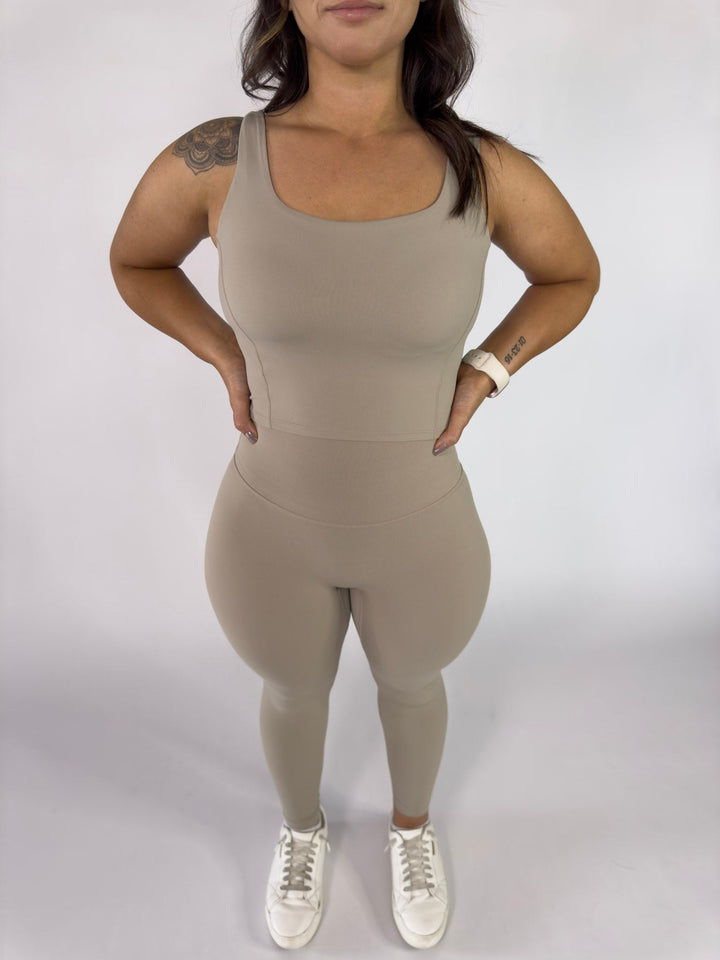 I Am a Force Leggings Stone Beige | Faith Based Leggings for Women for women | Leggings