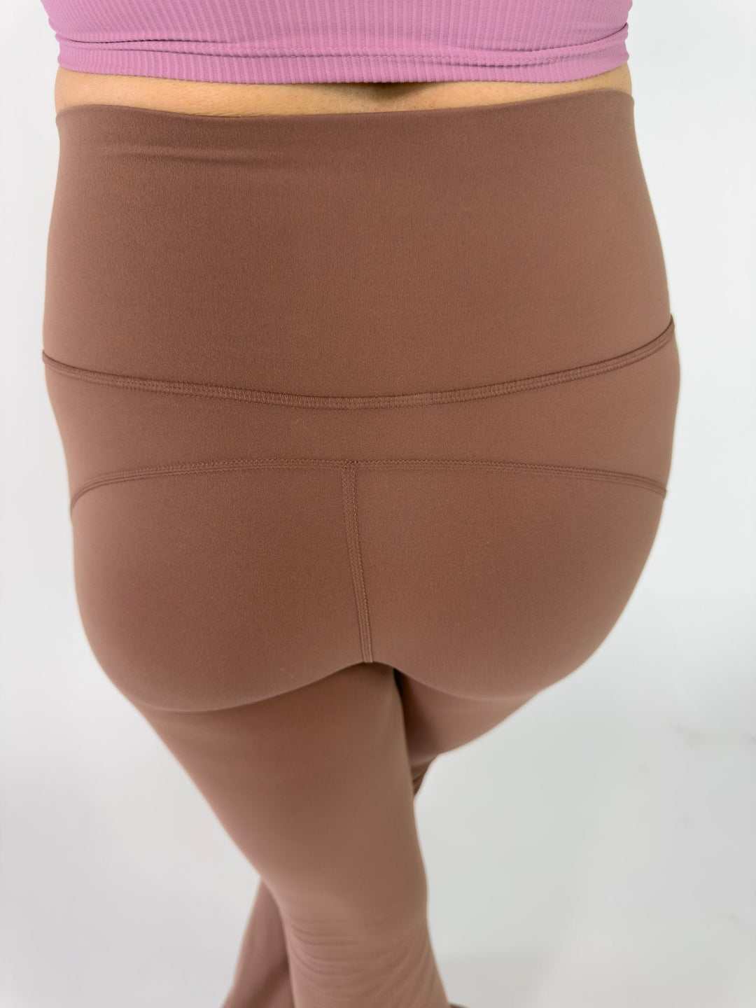 I Am Courageous Flare Leggings Smokey Topaz | Faith Based Leggings for Women for women | Leggings