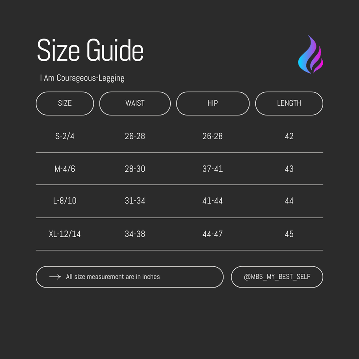 I Am Courageous Flare Leggings Smokey Topaz | Faith Based Leggings for Women for women | Leggings