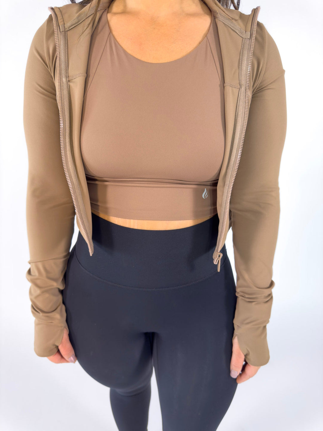 I Am Loved Bralette Cocoa | Faith Based Sports Bra for Women for women |