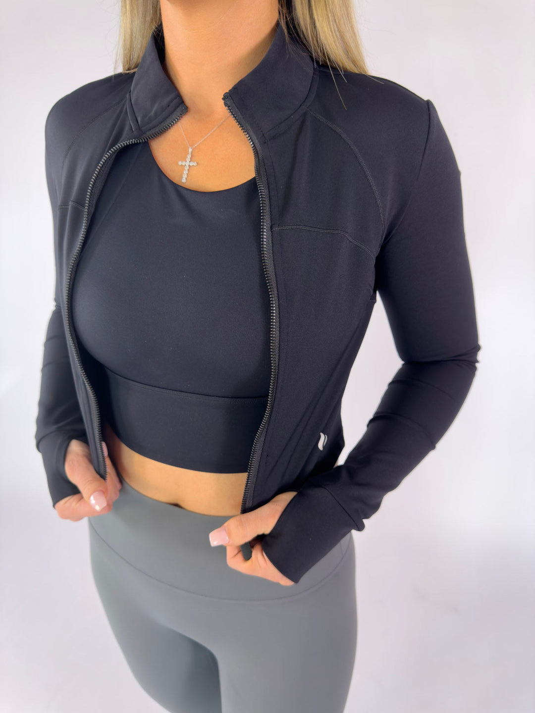 I Am Wise Jacket Black | Faith Based Activewear Jacket for Women for women | Jacket