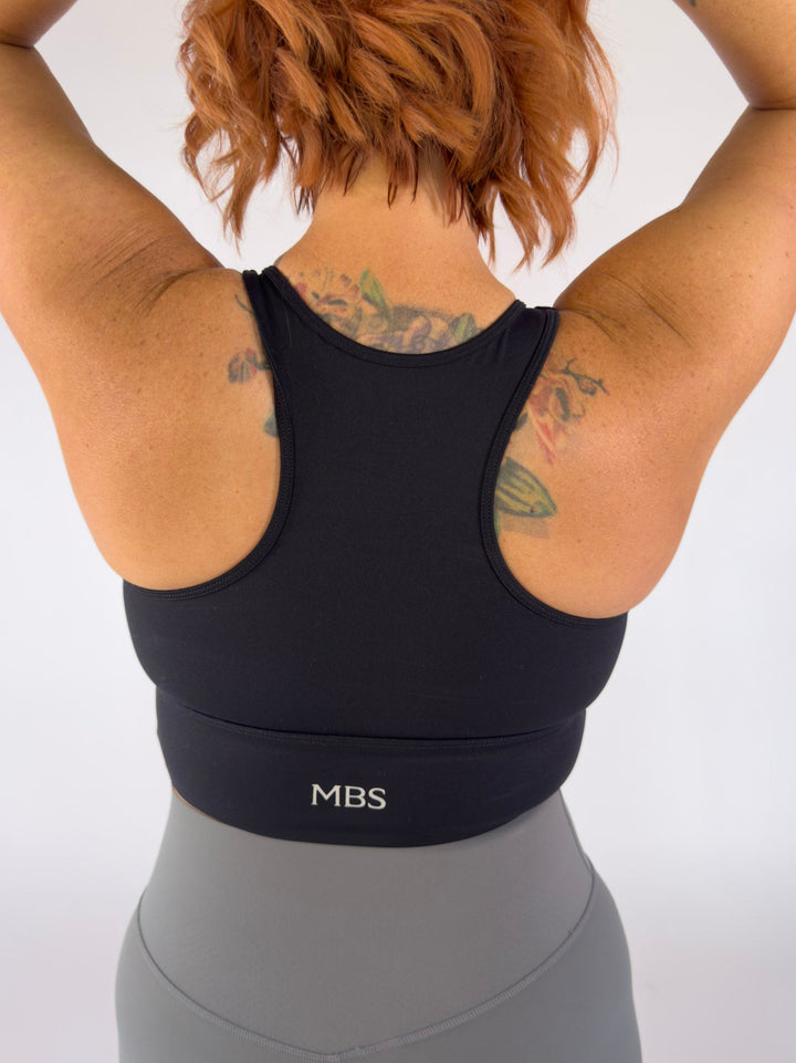 I Am Loved Bralette Black | Faith Based Sports Bra for Women for women |