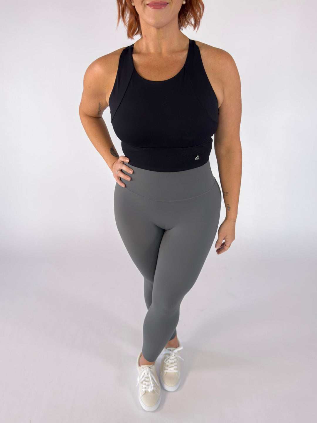 I Am Strong Leggings Grey | Faith Based Activewear Leggings for Women for women | Leggings