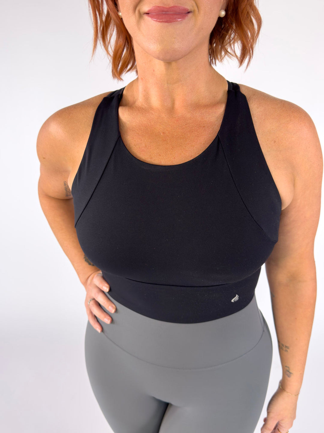 I Am Loved Bralette Black | Faith Based Sports Bra for Women for women |