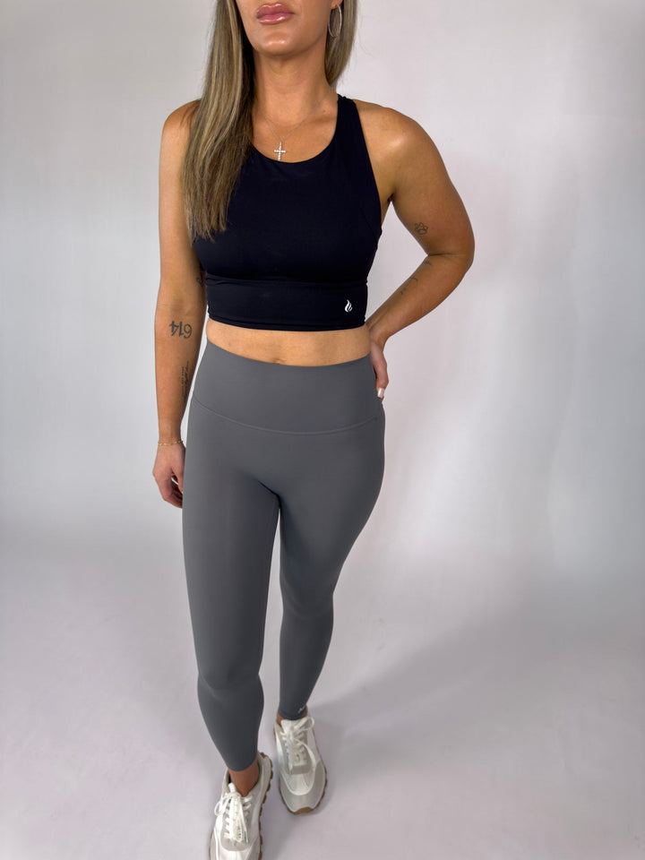 I Am Strong Leggings Grey | Faith Based Activewear Leggings for Women for women | Leggings