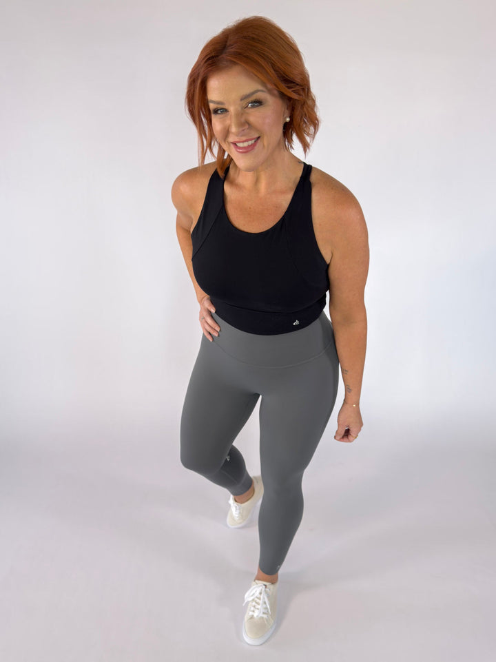 I Am Strong Leggings Grey | Faith Based Activewear Leggings for Women for women | Leggings