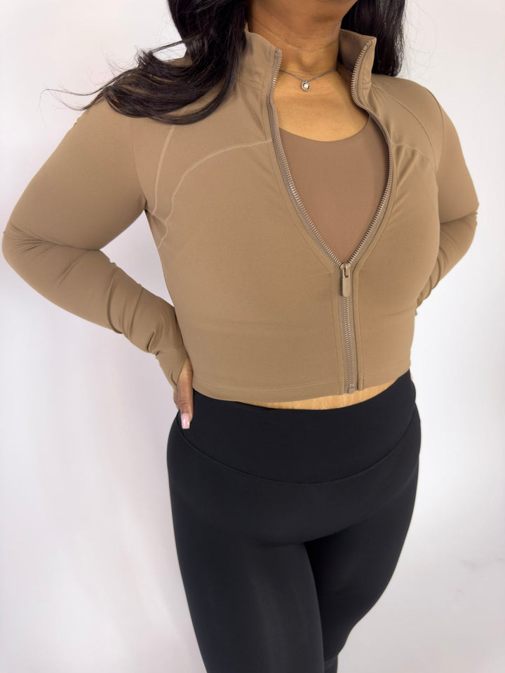 I Am Wise Jacket Cocoa | Faith Based Activewear Jacket for Women for women | Jacket