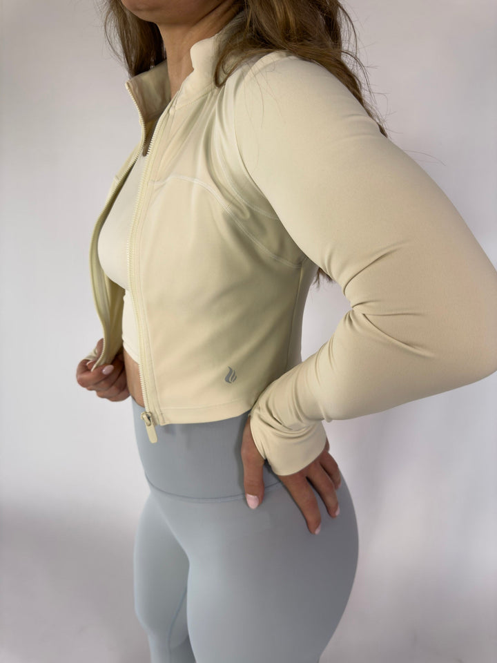 I Am Wise Jacket Light Ivory | Faith Based Activewear Jacket for Women for women | Jacket