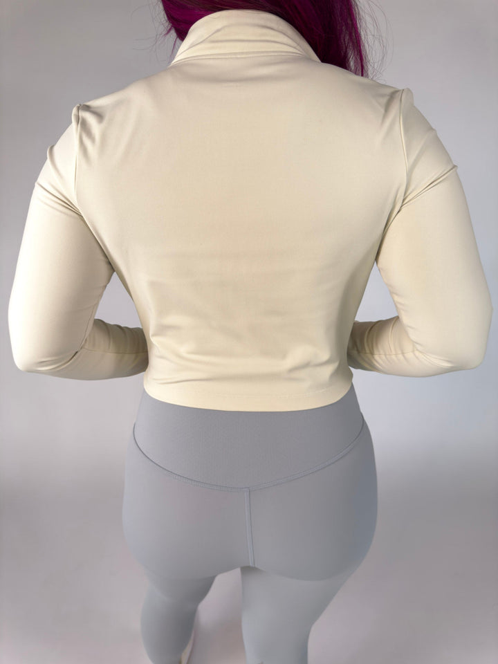 I Am Wise Jacket Light Ivory | Faith Based Activewear Jacket for Women for women | Jacket