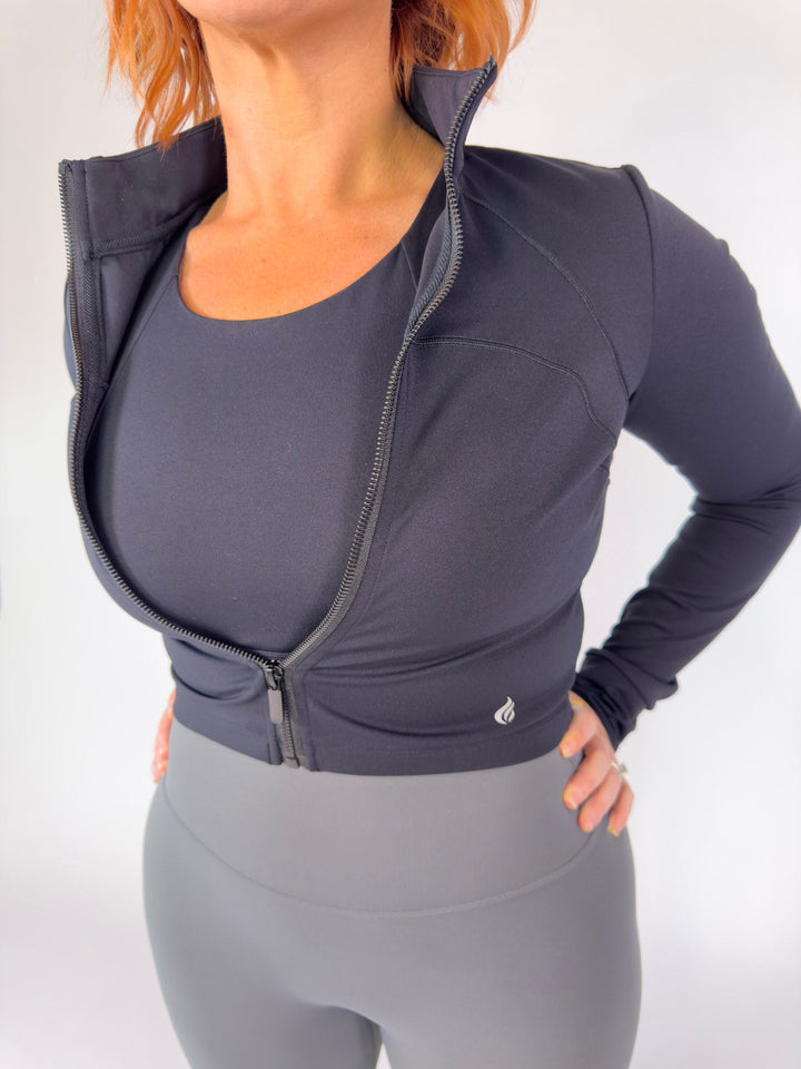 I Am Wise Jacket Black | Faith Based Activewear Jacket for Women for women | Jacket