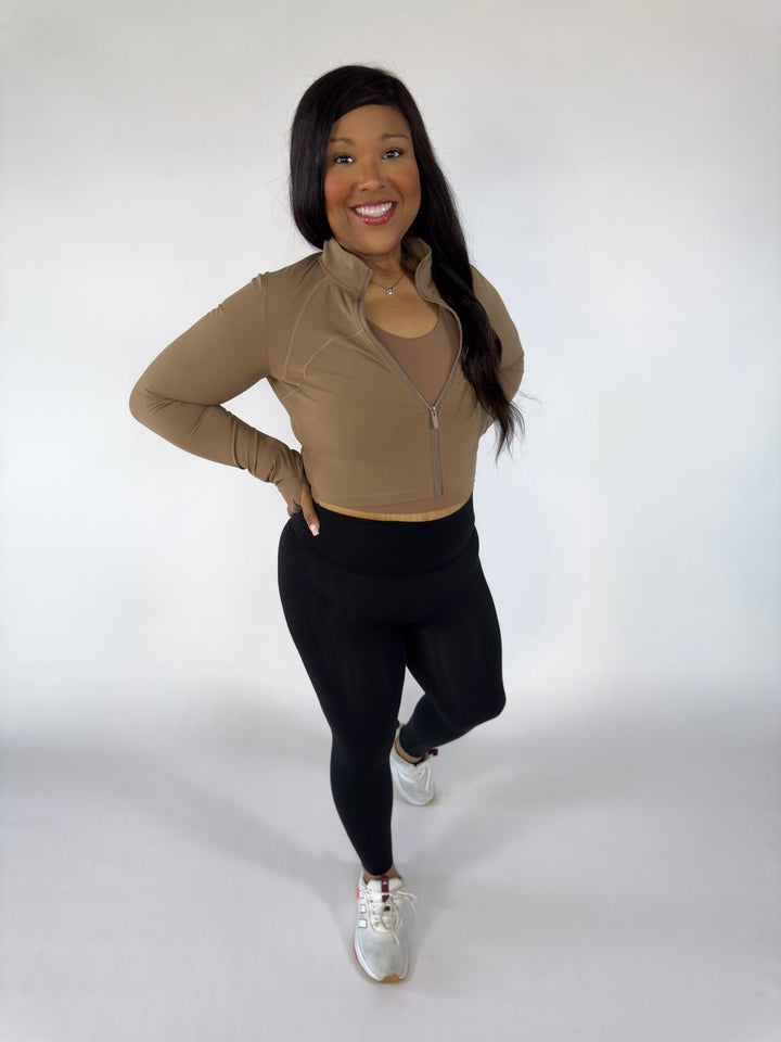 I Am Wise Jacket Cocoa | Faith Based Activewear Jacket for Women for women | Jacket