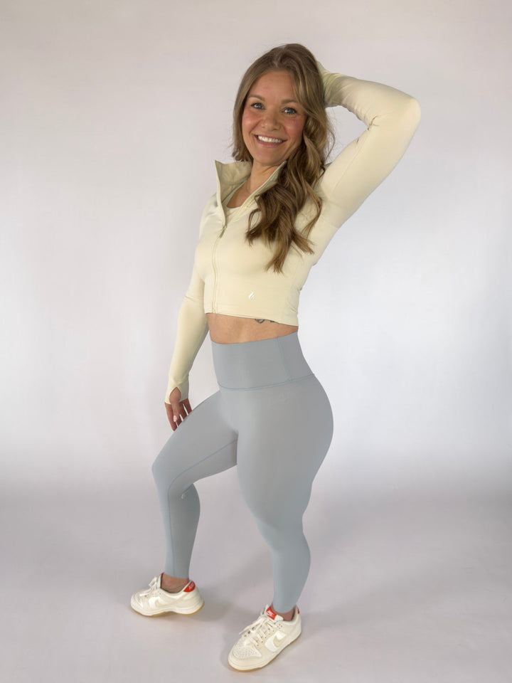 I Am Wise Jacket Light Ivory | Faith Based Activewear Jacket for Women for women | Jacket