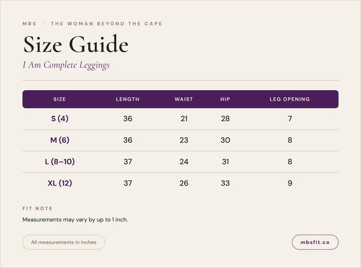 I Am Complete Leggings | Faith-Based Leggings for Women | MBS